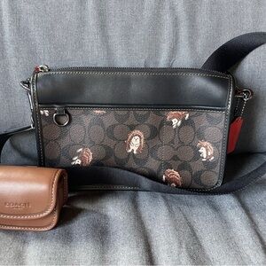 Coach Bag hedgehog pattern